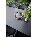 Cane-line Pure dining table, 200 x 100 cm, lava grey - Nero black ceramic