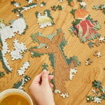 Barbo Toys Moomin Art Puzzle palapeli, 1000 palaa, vihreä, sisustuskuva