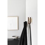Gejst Hook hanger, mini, walnut - brass, decoration image