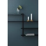 Gejst Nivo shelf B, black ash - black, decoration image