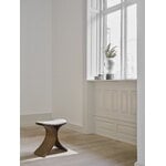 Gejst Luno stool, dark oak - dark beige, decoration image