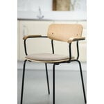 FDB Møbler J183 Holmen chair with armrests, oak veneer - Grain Taupe, decoration image