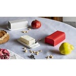 Alessi Mattina butter dish, red