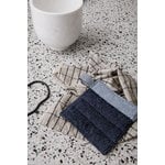 Ferm Living Hale tea towel, sand - black