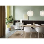 Muuto 70/70 table, 255 x 108 cm, solid oak - white