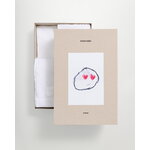 Magniberg Gelato ensemble de serviettes, 3 pcs, blanc glacé, image décorative