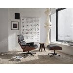 Vitra Eames Lounge Chair, new size, palisander - black leather