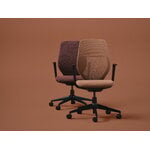 Vitra ACX Mesh task chair, deep black - terracotta