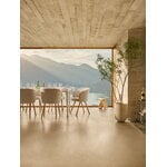 Vitra Chaise Mikado, chêne naturel - Nubia 01 ivoire/perle