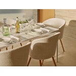 Vitra Mikado side chair, natural oak - Nubia 01 ivory/pearl