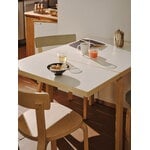 Artek Aalto foldable table DL81C, birch - white laminate, decoration image