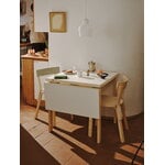 Artek Aalto foldable table DL81C, birch - white laminate, decoration image