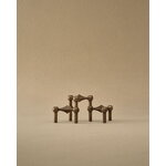 STOFF Copenhagen STOFF Nagel candleholder, set of 3, bronzed brass, view 6