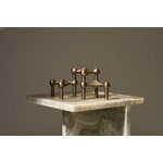 STOFF Copenhagen STOFF Nagel candleholder, set of 3, bronzed brass, view 2