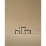 STOFF Copenhagen STOFF Nagel candleholder, set of 3, brushed chrome, view 3