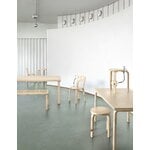 Artek Aalto table 81B, wild birch, decoration image