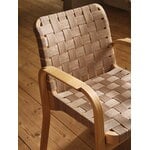 Artek Aalto Armchair 45, Birke - naturfarben/schwarzes Geflecht - Rattangeflecht