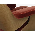 Vitra Eames Lounge Chair, new size, cherry - Calma brandy 07, decoration image