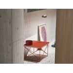 Vitra Eames LTR Occasional table, dark brick linoleum - Eames classic red, decoration image