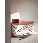 Vitra Eames LTR Occasional table, dark brick linoleum - Eames classic red, decoration image