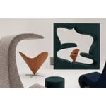 Vitra Heart Cone Chair poltrona lounge, acciaio - Leather Premium F 97 cognac, immagine decorativa