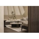 Karimoku Case N-ST01 Loungetisch, 100 x 100 cm, geräucherte Eiche - Marmor, dekorationsbild