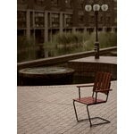 Grythyttan Stålmöbler Sillón A2, negro - roble rojo oscuro, imagen de decoración