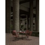 Grythyttan Stålmöbler Table 9A, 120 cm, black - dark red oak, decoration image