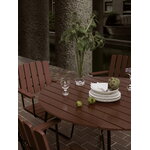 Grythyttan Stålmöbler Table 9A, 120 cm, black - dark red oak, decoration image