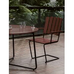 Grythyttan Stålmöbler Sillón A2, negro - roble rojo oscuro, imagen de decoración