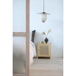 Lundia Classic nightstand with door, low, pine - rattan