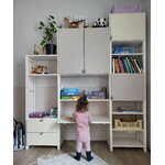 Lundia Classic lastenhuoneen kirjahylly, valkolakattu - cashmere - magnolia, näkymä 4