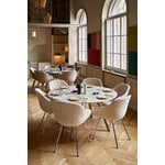 HAY CPH25 2.0 table, 140 cm, lacquered oak - off-white linoleum