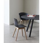 HAY CPH25 2.0 table, 140 cm, black laminate - black linoleum, decoration image