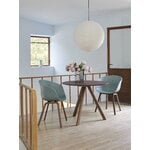 HAY Table CPH20 2.0, 90 cm, noyer laqué - placage en noyer laqué