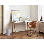 HAY CPH90 2.0 skrivbord, 130 x 65 cm, lackad ek - benvit linoleum