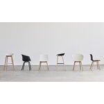 HAY About A Stool AAS32, 65 cm, white 2.0 - lacquered oak - steel