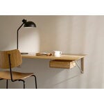 Carl Hansen & Søn AB019 työpöytä, 120 x 60 cm, öljytty tammi - ruostumaton teräs, sisustuskuva
