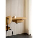 Carl Hansen & Søn AB019 työpöytä, 120 x 60 cm, öljytty tammi - ruostumaton teräs, sisustuskuva