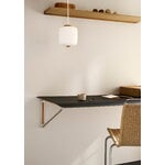 Carl Hansen & Søn AB019 työpöytä, 120 x 60 cm, öljytty tammi - musta laminaatti - teräs, sisustuskuva