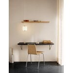 Carl Hansen & Søn AB019 työpöytä, 120 x 60 cm, öljytty tammi - musta laminaatti - teräs, sisustuskuva