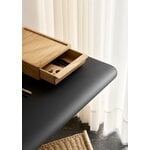 Carl Hansen & Søn AB019 työpöytä, 120 x 60 cm, valkoöljytty tammi - musta laminaatti - teräs, sisustuskuva