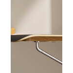 Carl Hansen & Søn AB019 työpöytä, 120 x 60 cm, valkoöljytty tammi - musta laminaatti - teräs, sisustuskuva