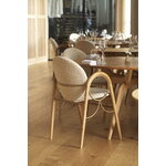 Brdr. Krüger Arkade dining chair, oiled oak - brass - Moss cream, decoration image