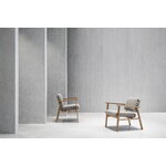 Nikari Archetyp Lounge chair, oak - grey Steelcut Trio 616, decoration image