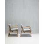 Nikari Archetyp Lobby chair, oak - grey Steelcut Trio 616, decoration image