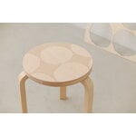 Artek Aalto stool 60, Artek + Marimekko, Kivet, decoration image