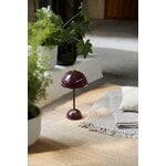 &Tradition Flowerpot VP9 portable table lamp, dark plum