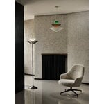 &Tradition Gio LN28 floor lamp, Emperador marble - dark chrome - ecru, view 2