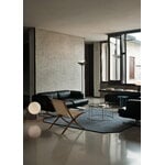 &Tradition Gio LN28 floor lamp, Emperador marble - dark chrome - ecru, view 9
